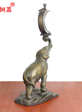 黄铜机械座钟摆件工艺品