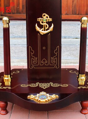 宇卓铜器船舵工艺品挂件转运航海