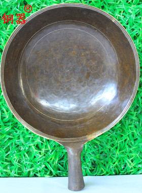 宇卓铜器 纯铜锅黄铜锅工艺品摆件