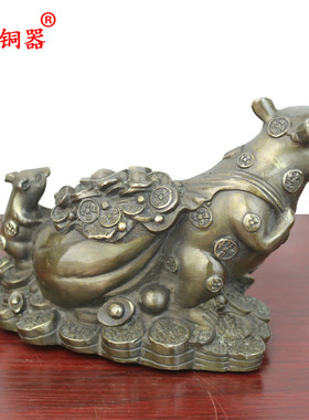 黄铜老鼠摆件工艺品