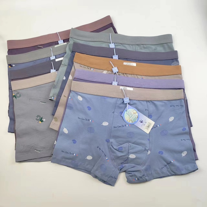 3条包邮 鸿爽男士内裤男四角短裤澳洲净化棉透气平角裤学生裤头 - 图3