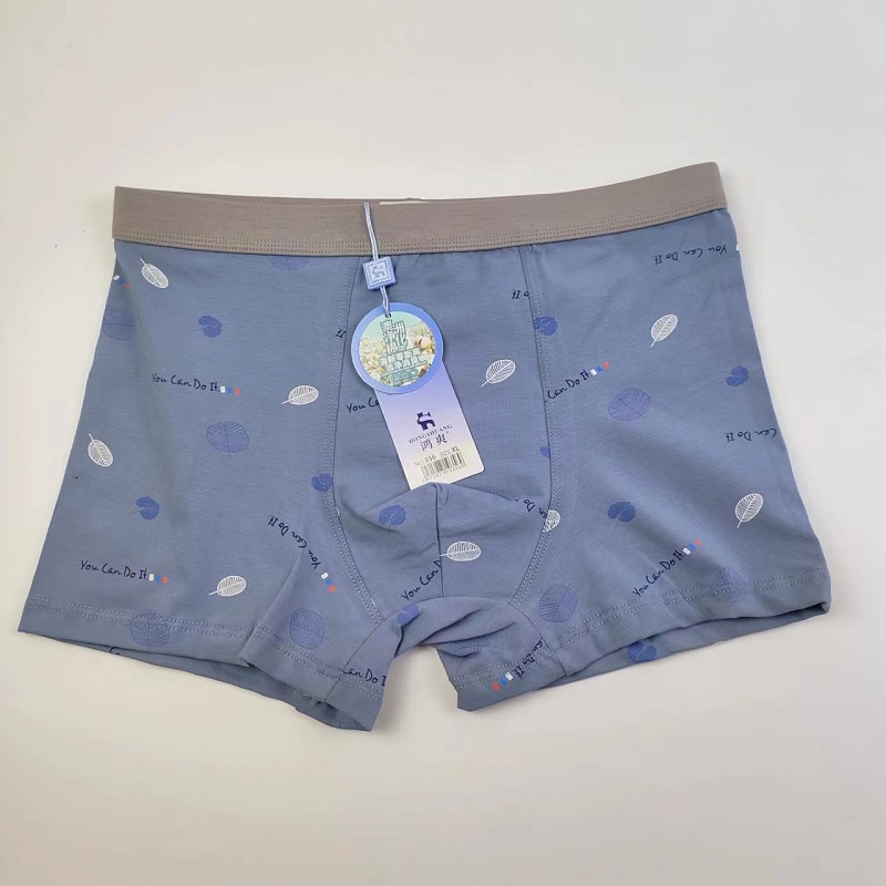 3条包邮 鸿爽男士内裤男四角短裤澳洲净化棉透气平角裤学生裤头 - 图0