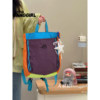 Commuting dopamine color matching backpack, personalized large capacity, versatile sports outdoor travel bag, school bag for junior high school students