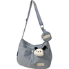 Big Orange Cat ins niche versatile girl one-shoulder cross-body Japanese student simple solid color sports and leisure commuter bag