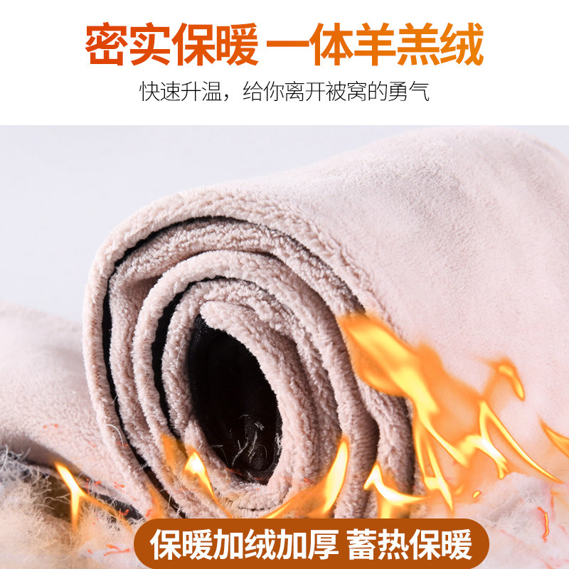 加长羊羔绒鲨鱼冬加绒加厚外穿裤 蒙来妮打底裤