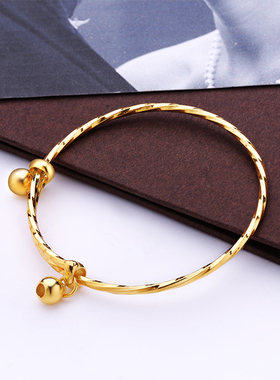 谁羽珠宝儿童足金手镯