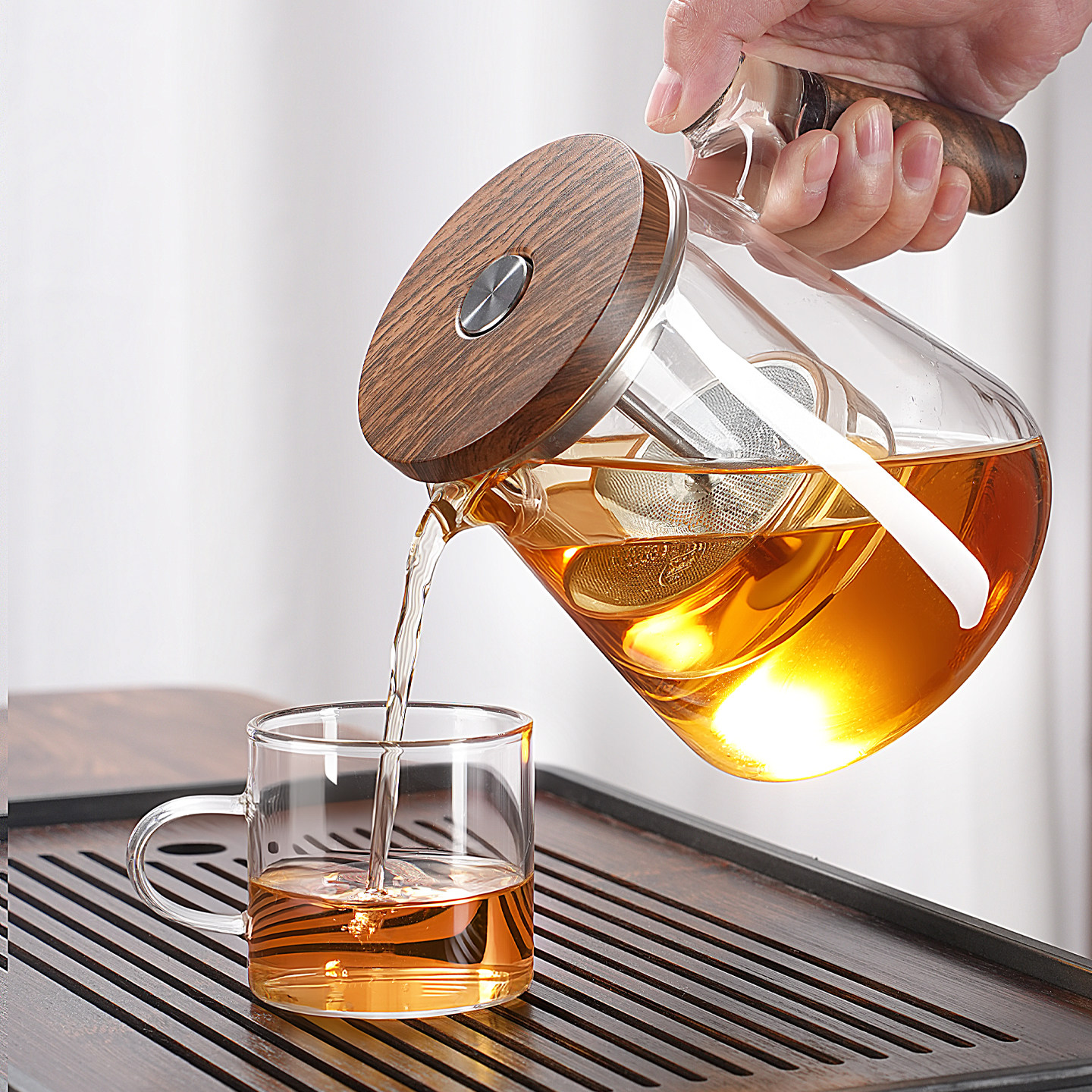 飘逸杯2025新款一键茶水分离飘逸杯飘逸杯玻璃茶壶玻璃内胆飘逸杯,淘宝优惠券,粉丝福利购,淘宝优惠卷