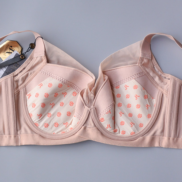 June Rose 620026 Bra CDE Genuine Thin Cup Soft Wire Ring Adjustable Big Breast Show Small Reducing Secondary Breast Underwear