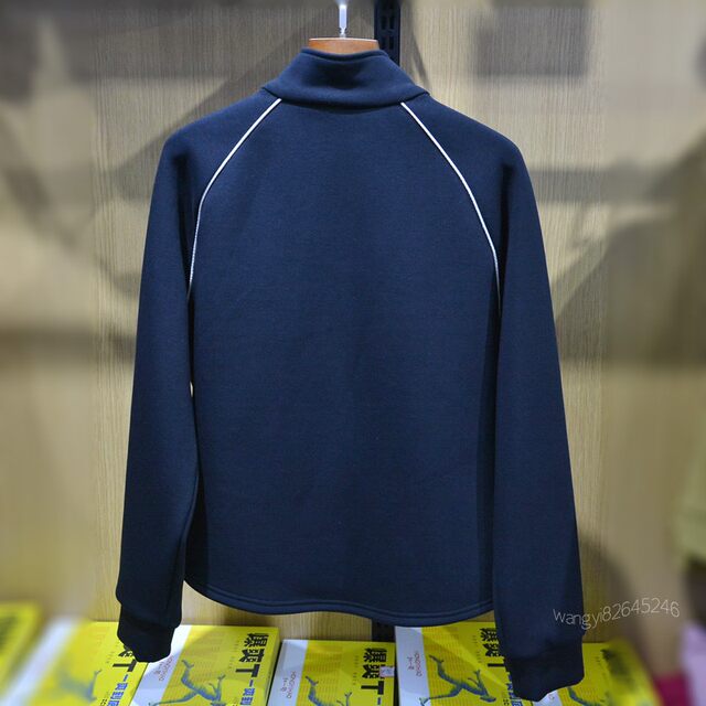 Red No. 1 C-position straight autumn and winter style stand-up collar wide-leg pants