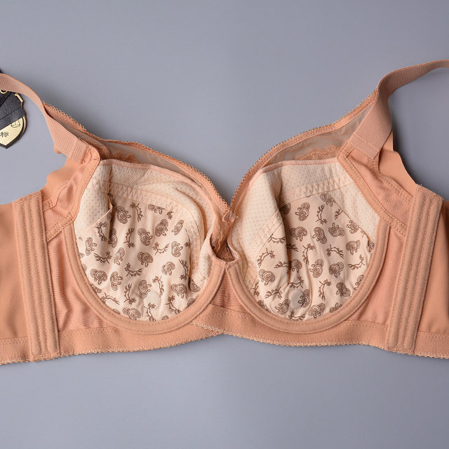 June Rose 8353 Oxygen Plastic Bra CDE Thin Cup Big Breast Show Small Push-up Side Retract Soft Steel Ring Adjustable Bra