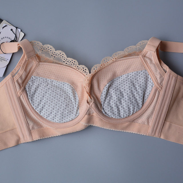 June Rose 8203 bra AB medium thickness oxygen plastic breast protector massage small breast push-up soft steel ring adjustable bra