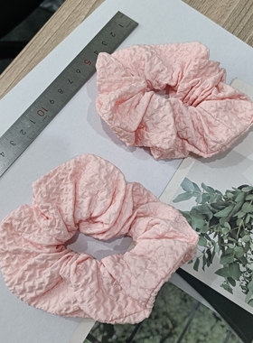 2697九木永诗发饰品牌标签家新品大肠圈大饼发圈皮筋丸子头女
