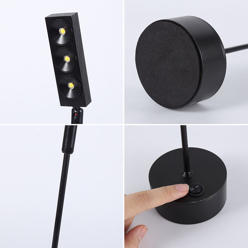 led1w3W柜台射灯展示可充电无线射灯首饰玻璃珠宝立杆展会小射灯 - 图0