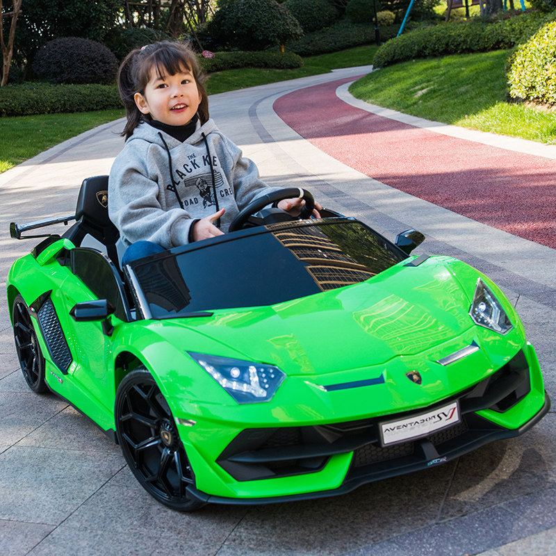 兰博基尼儿童四轮超大号童车电动车 魅力娃儿童电动车