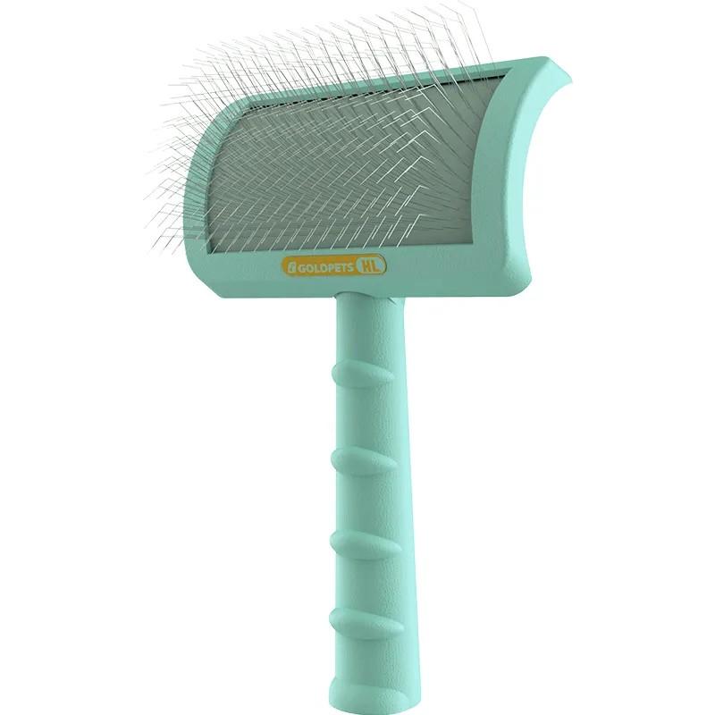 比利时宠物针梳猫梳子弧面泰迪金毛拉毛开结狗梳子大型犬梳金派滋 - 图3