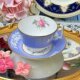 Western antique spode1900 lavender hand-painted rose gold bone china coffee cup and saucer in stock