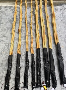 手工竹枝教鞭柔软复古牧牛鞭不伤筋骨创意文玩竹编小品