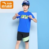 Летний комплект для мальчиков, летняя футболка с коротким рукавом, вместительные и большые штаны, подходит для подростков, в западном стиле