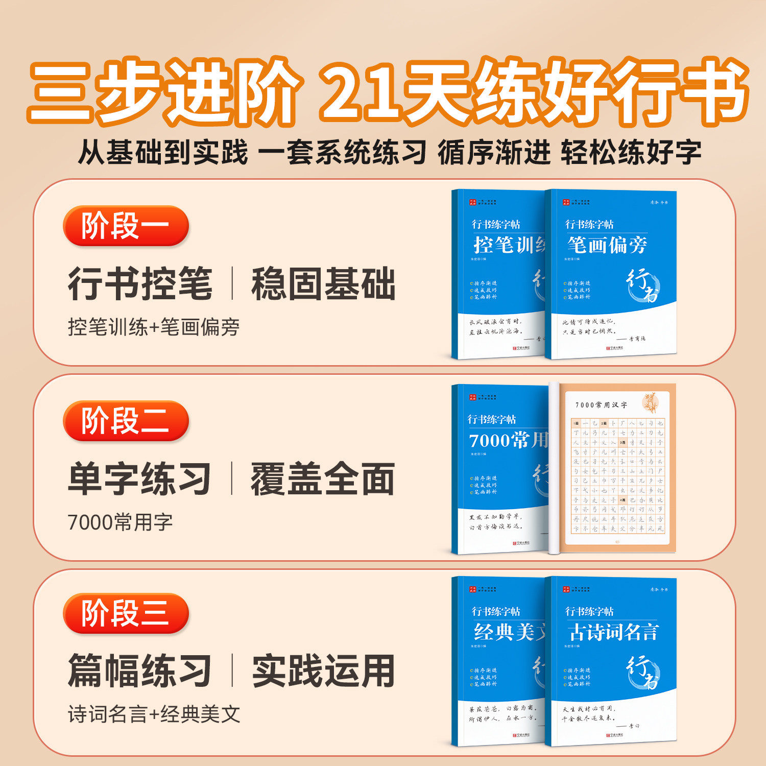 行书字帖成人练字行楷练字帖反复使用行草练习成年速成连笔字大学男女生手写体字体漂亮大气钢笔硬笔书法字贴静心专用写字练字本,淘宝优惠券,粉丝福利购,淘宝优惠卷