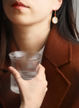 超优雅！纯银和田玉民族风耳环