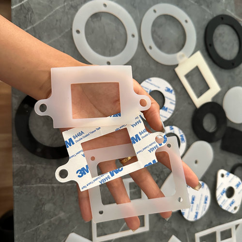 硅胶垫片3M背胶耐高温减震橡胶平垫密封件垫圈开模具异型定制加工 - 图2