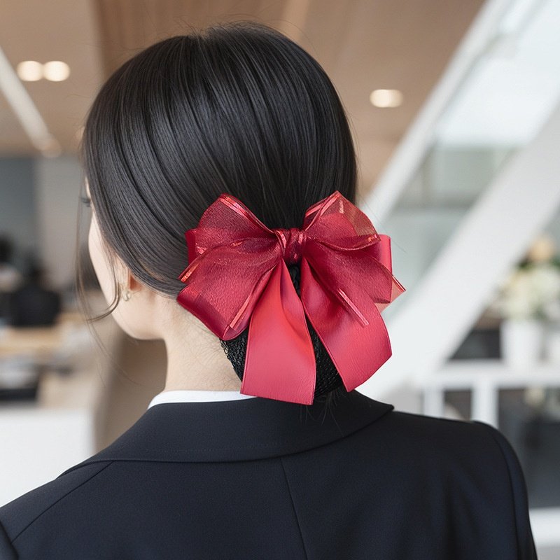 头花女网兜职业护士发网工作盘头发头饰空姐银行上班发夹发卡新款,淘宝优惠券,粉丝福利购,淘宝优惠卷