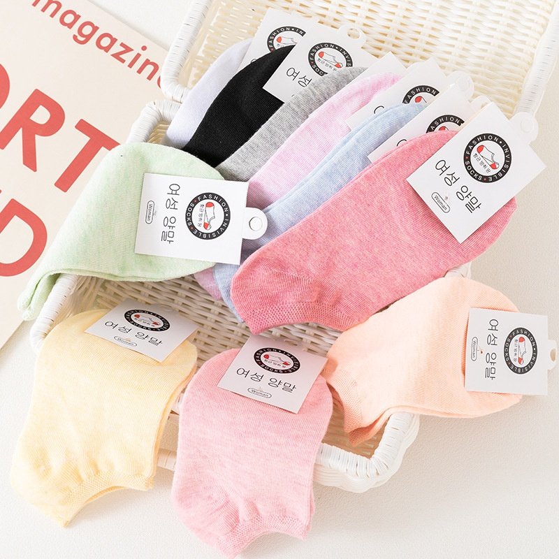 彩棉女船袜糖果色女士袜子日系可爱甜美学院风低帮纯色短袜,淘宝优惠券,粉丝福利购,淘宝优惠卷
