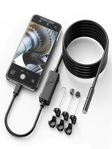 Двойная кожаная эндоскопия HD -камера может выключить визуальный детектор по ремонту воды.