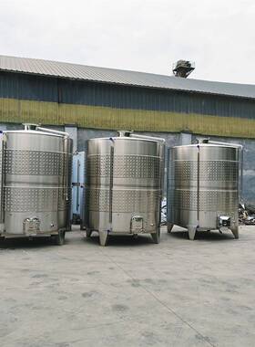 304不锈钢果酒发酵罐  立式白钢果酒酿造容器  桑葚酒控温储存罐
