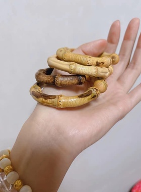 紫竹山竹手镯手环原创饰品手工手作男女情侣款送女友男友礼物配饰