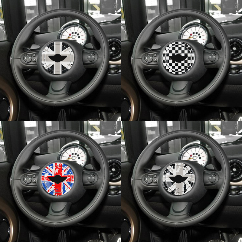 适用于宝马MINI cooper R56/R55 countryman R60方向盘贴纸3D滴胶-图1