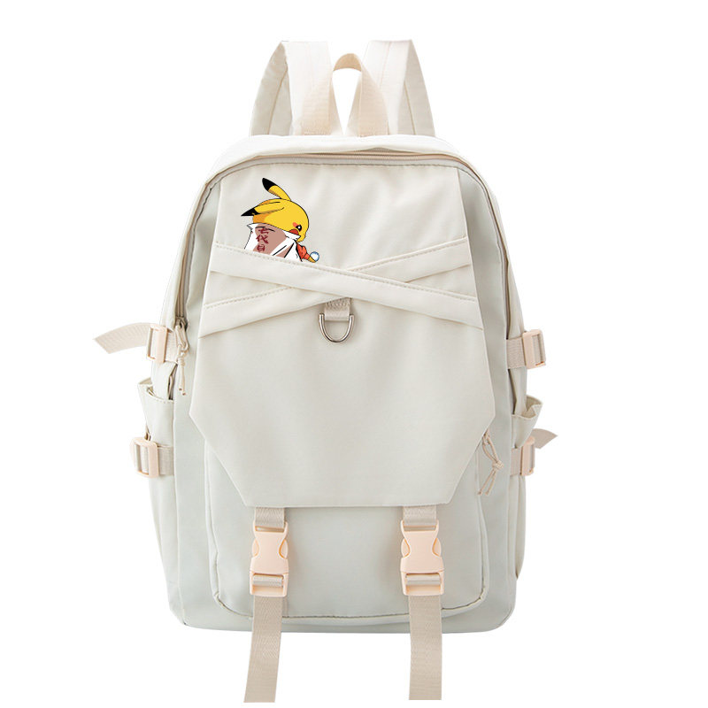 皮卡丘联名火影双肩背包忍者周边双肩包动漫卡通书包男 - 图0