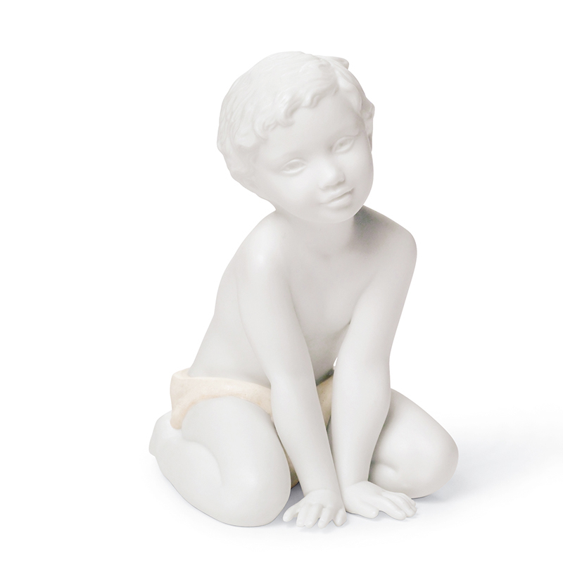 雅致Lladro 西班牙国宝瓷偶艺术品陶瓷器摆件家居我爱我家之男孩F