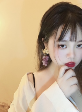 小众欧美、复古、宫廷、葡萄耳环