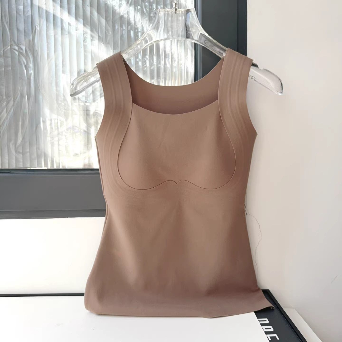 大胸显小发热无痕保暖背心女免穿内衣兔耳朵杯防下垂紧身内搭打底,淘宝优惠券,粉丝福利购,淘宝优惠卷