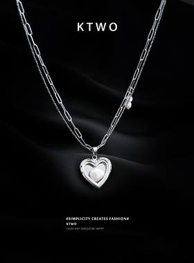 欧式爱心珍珠项链时尚短款锁骨链