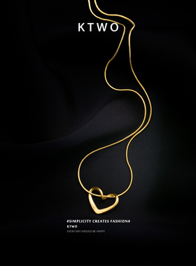 简约时尚爱心项链短款春夏锁骨链