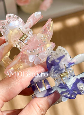 AM1013抓夹醋酸精致樱花钻发抓