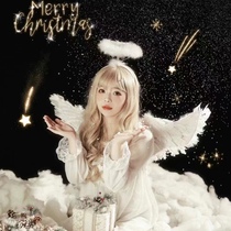 Manufacturer Direct Selling Silver Wire Good Hair Angel Ring Angel Ring Flower Ring Head Buckle Process Ornament Festive Items Color Variety