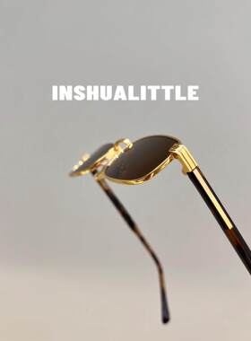 26s新款玳瑁色金框墨镜太阳眼镜