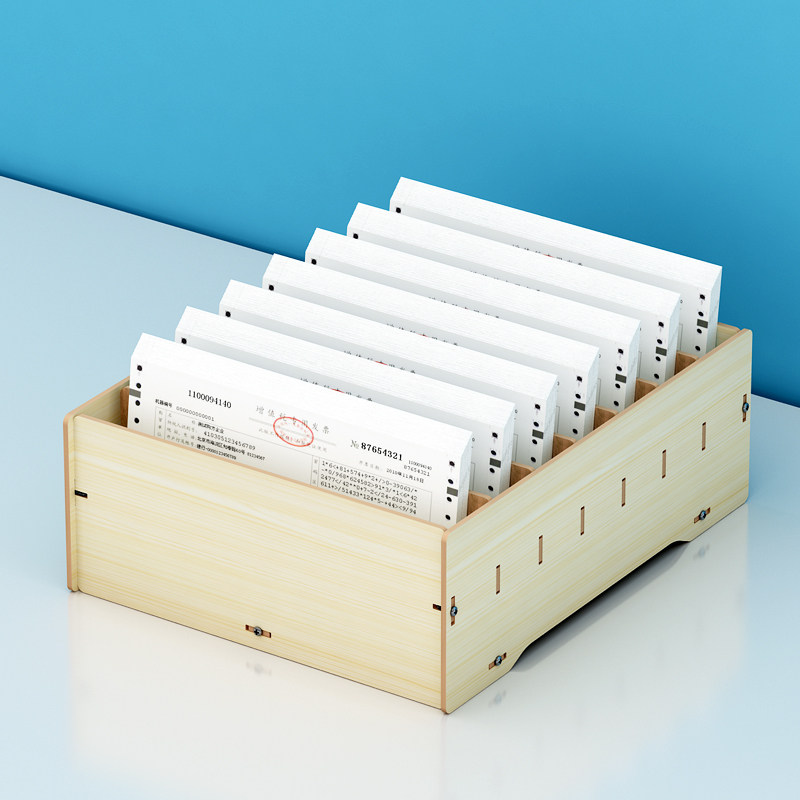 收据送货单收纳架票据收纳盒桌面财务单据分类快递单凭证整理盒,淘宝优惠券,粉丝福利购,淘宝优惠卷