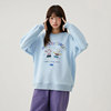 Princess Nono S1N junior high school student college style round neck sweatshirt for women spring new youth Korean style pullover top