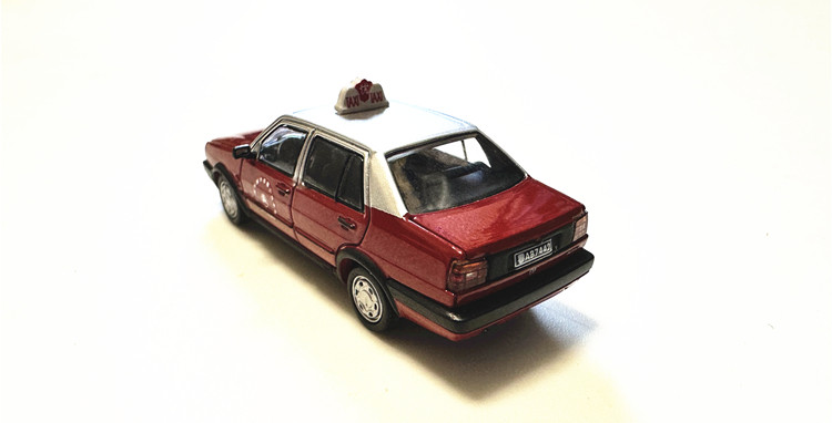 微缩都市 汽车模型1比87 HO 大众捷达JETTA 方头老式经典轿出租车