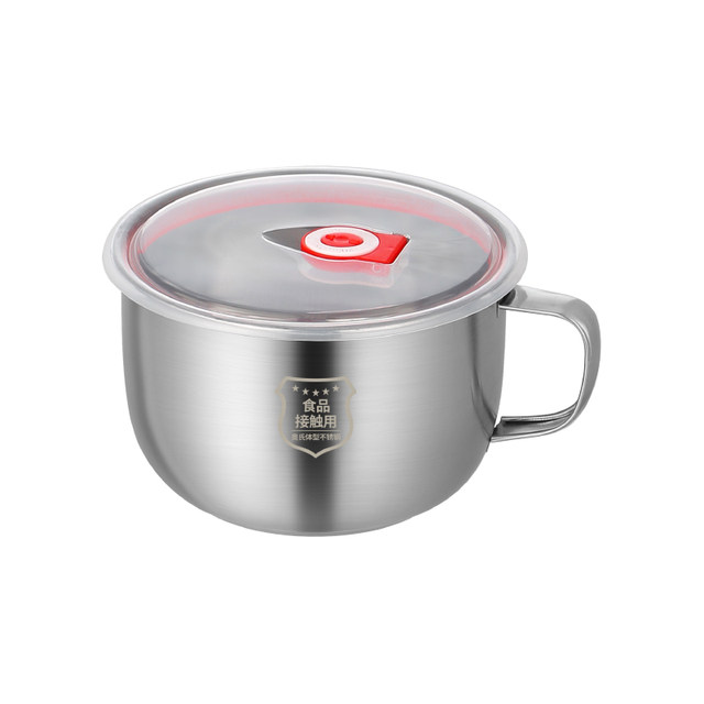 Stainless steel instant noodles bowl with cover bowl for dormitory for instant noodles bowl instant noodles lunch box for personal rice bowl for school