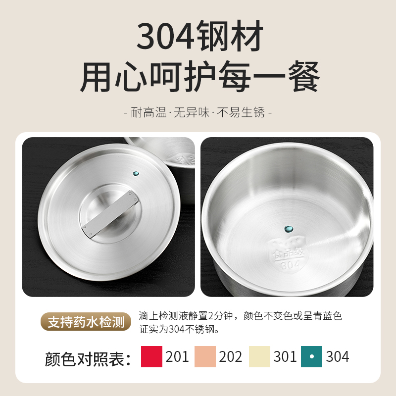 抗菌级蒸碗304不锈钢碗蒸蛋碗宝宝蒸蛋羹碗带盖蒸蛋小碗炖盅蒸碗-图0