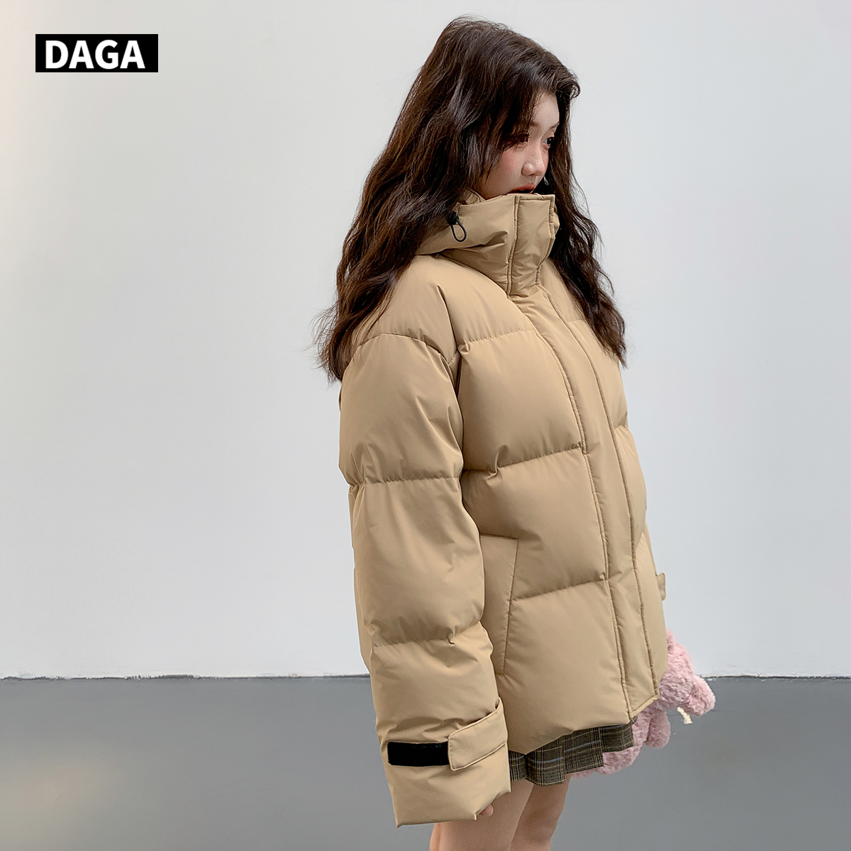 清仓2024大嘎daga女装韩货精致短款羽绒服女冬季宽松90白鸭绒外套