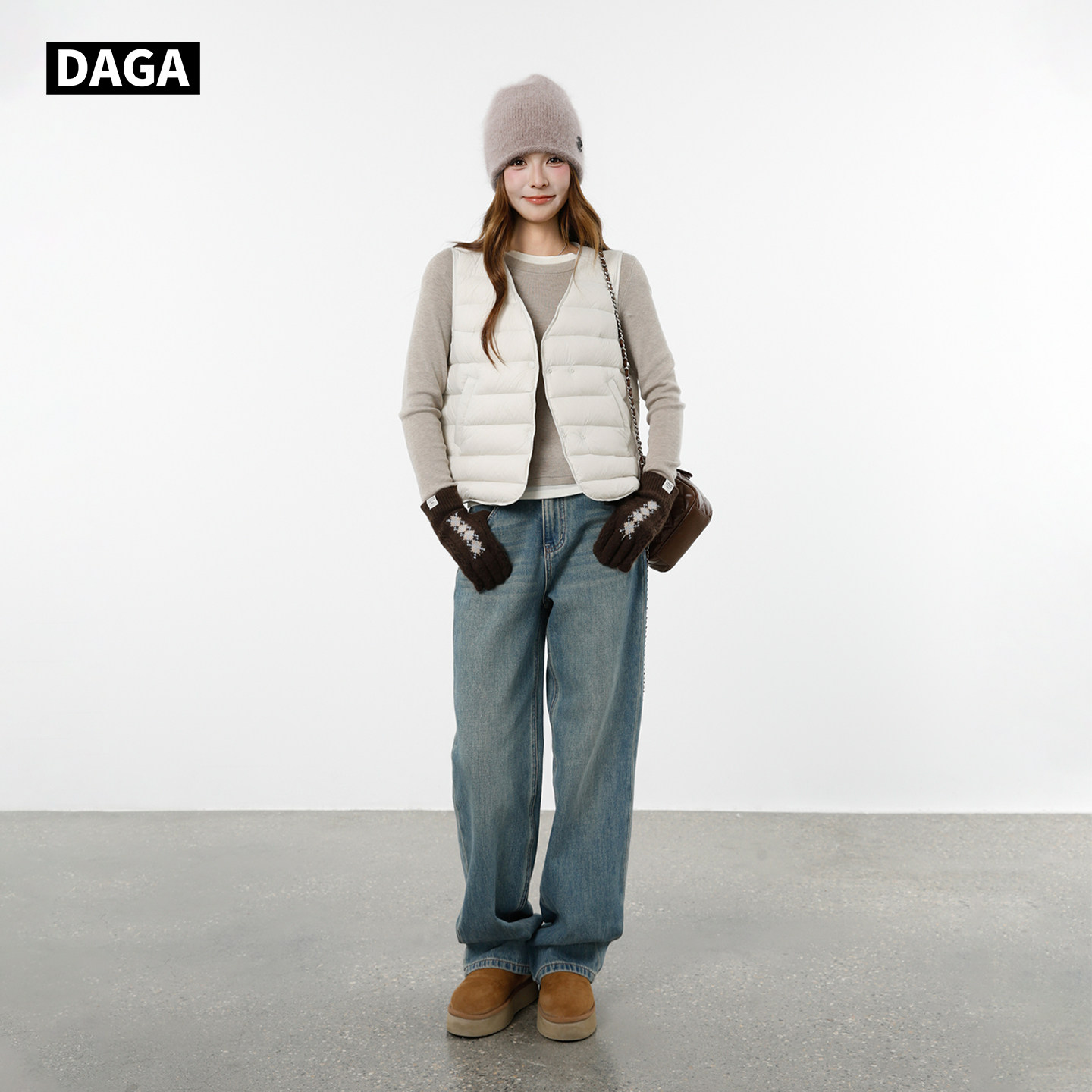 大嘎daga排骨羽绒马甲女款2025新款外穿背心坎肩短款内搭轻薄内胆,淘宝优惠券,粉丝福利购,淘宝优惠卷