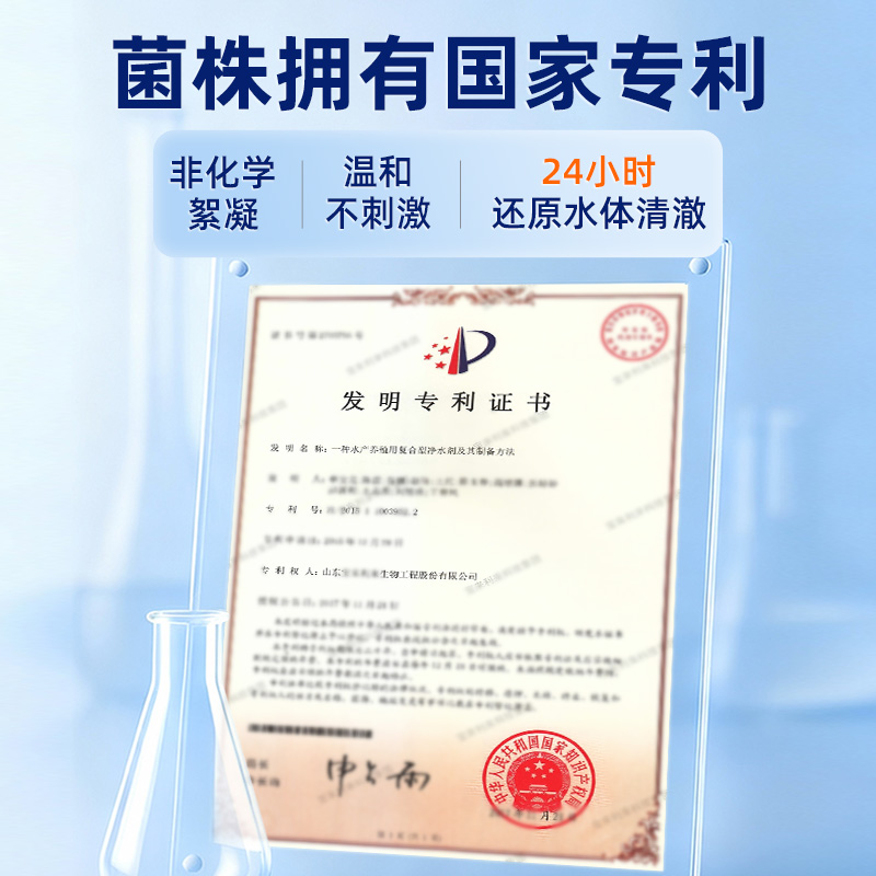 【国家专利】鱼缸净水活菌宝速净不换水安全不伤鱼水族观赏鱼专用 - 图0