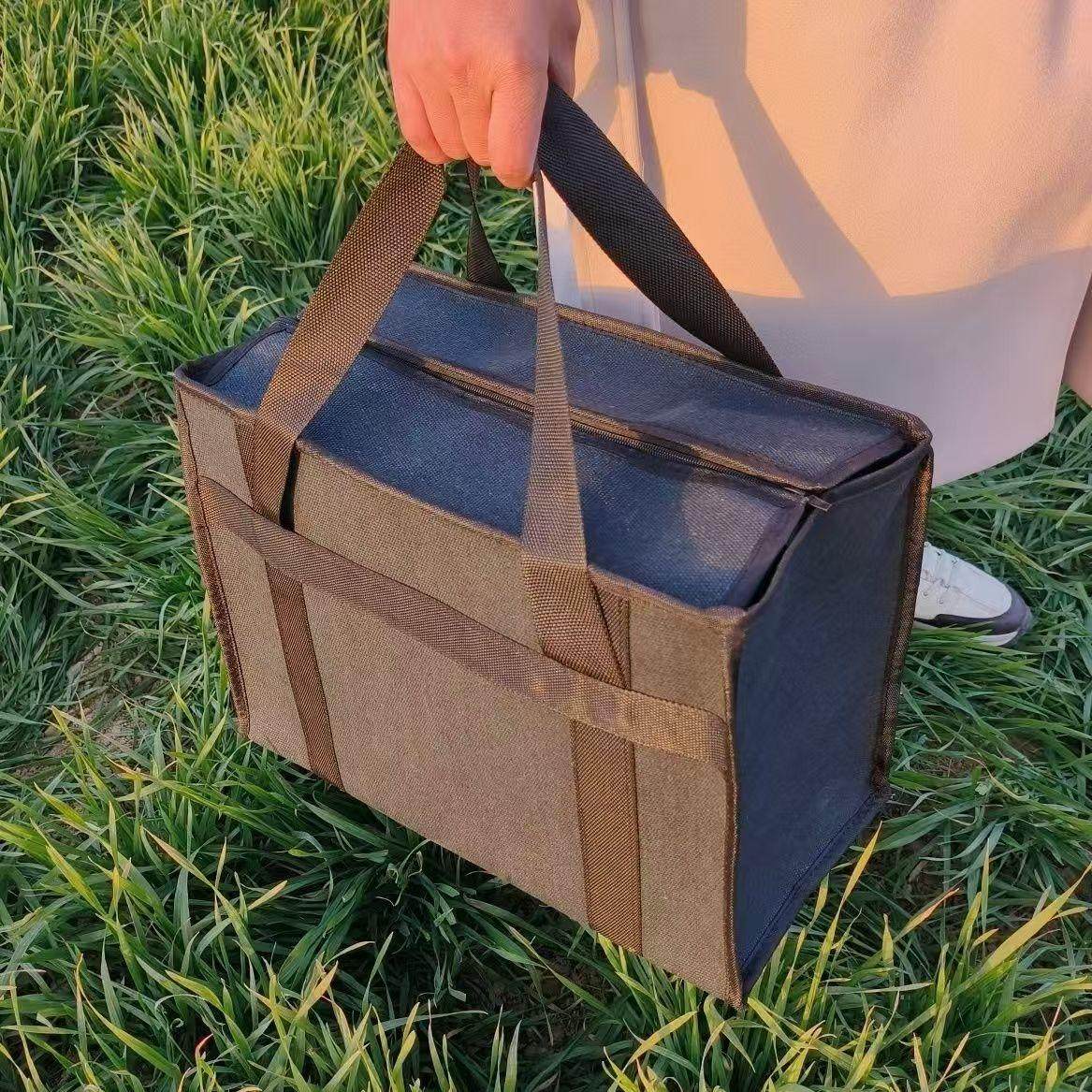 特厚黑色手提收纳包帆布工具包大容量行李包旅行包加厚耐磨手提包,淘宝优惠券,粉丝福利购,淘宝优惠卷