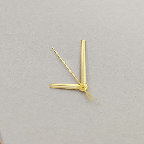 新款指针9*13.5*14平头表针金银玫三色绿夜光适合装8215/2813机芯 - 图0